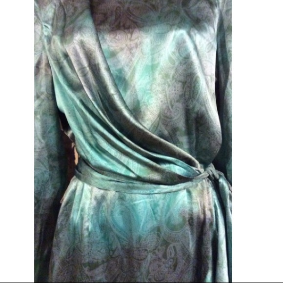 Louis Feraud Vintage Flutter Faux Wrap Dress - Picture 5 of 8